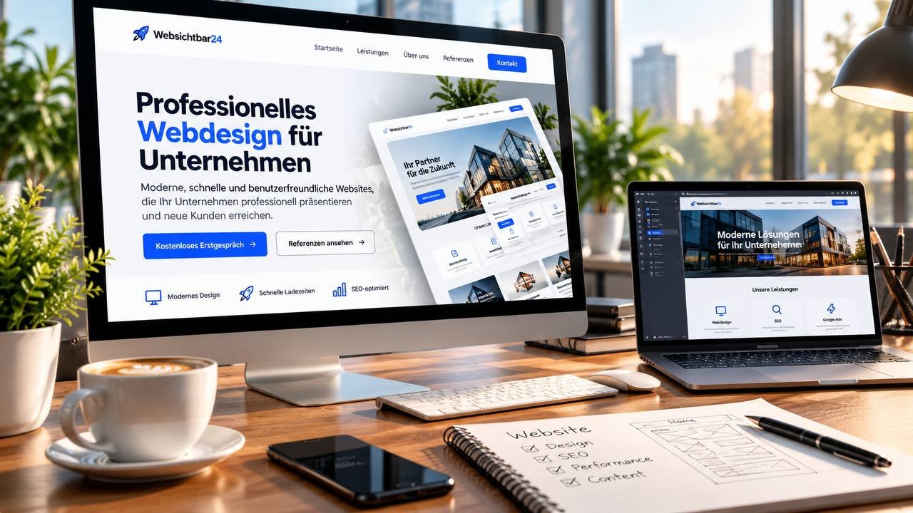 Professionelles Webdesign für Unternehmen
